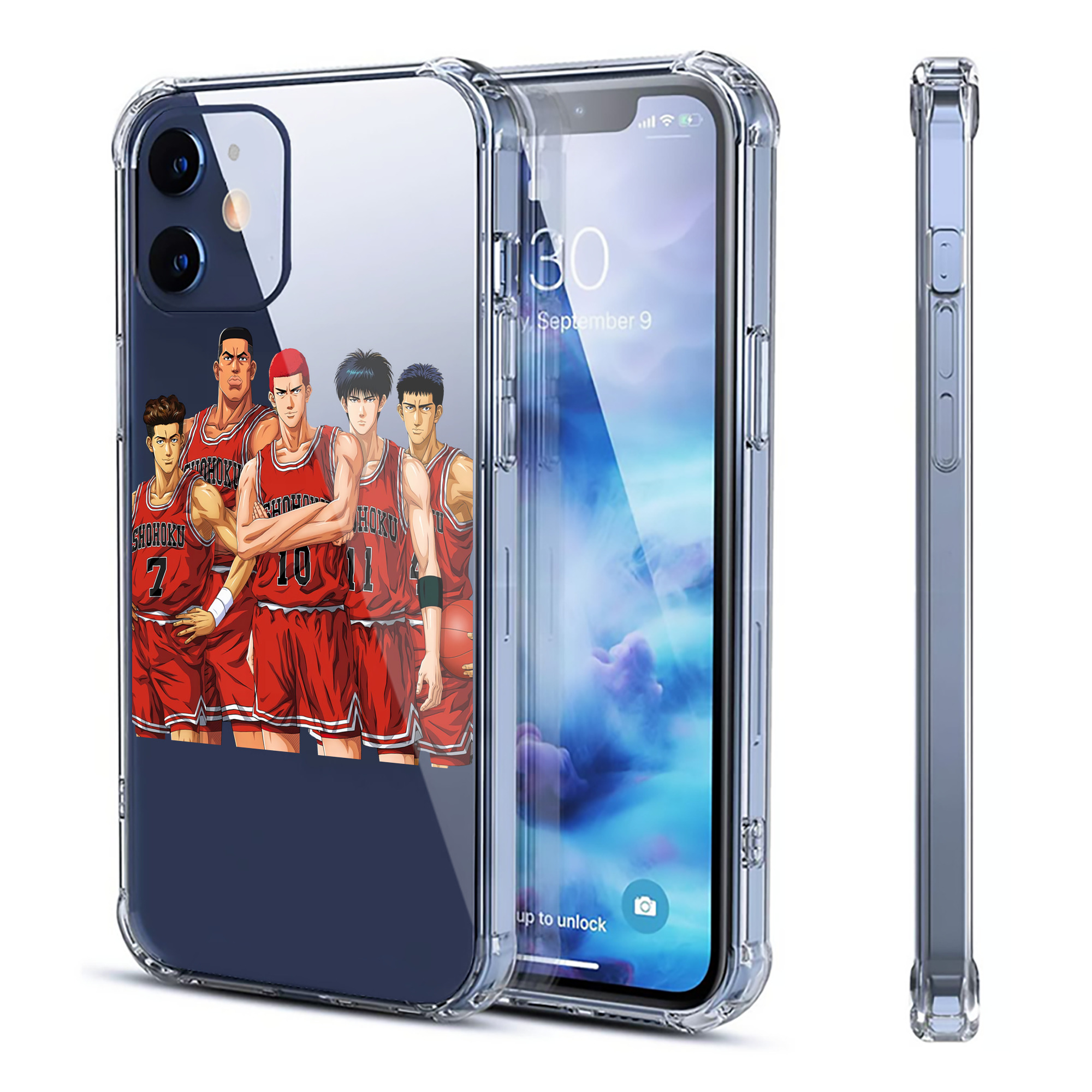 （画像用） SLAM DUNK／スラムダンク 【iPhone 12シリーズ対応】透明スマホケース（クリアソフトケース）